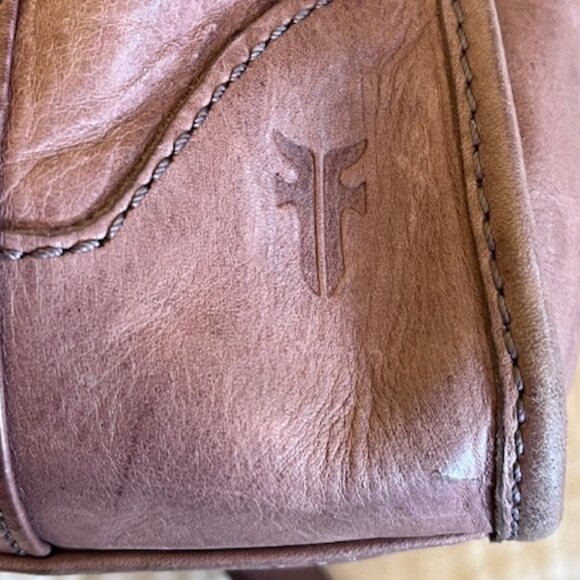 Frye. Orchid Melissa Zip Satchel Leather bag . - Picture 6 of 13